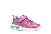 GEOX girls shoes /breathable sole/Assister Girls/ Fuchsia- Multicolor (J56E9B 0ASKN C8238)