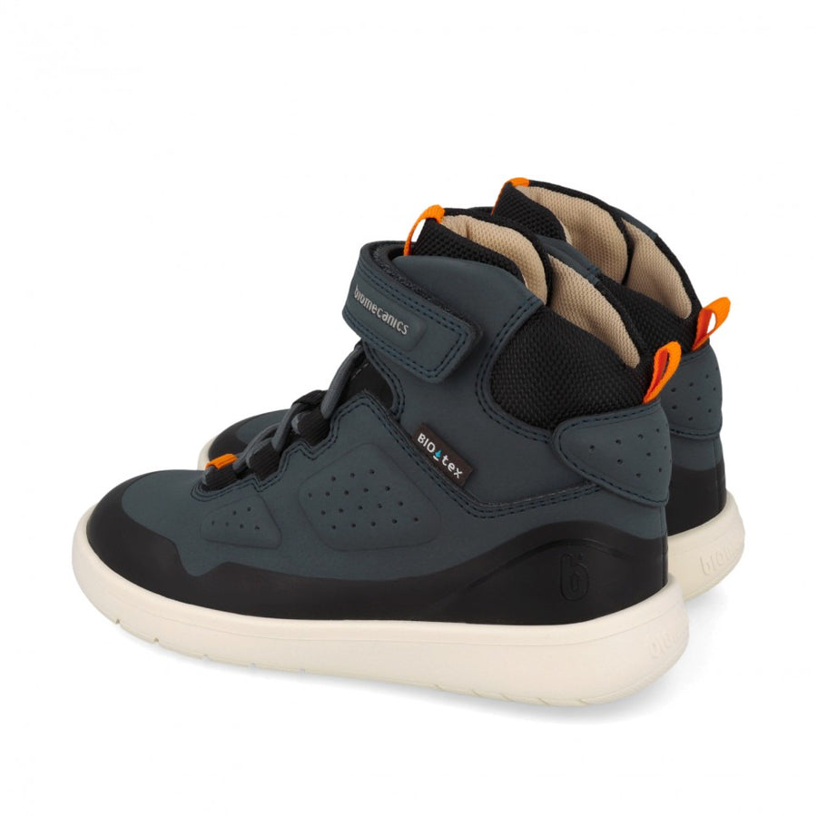 Biomechanics / Barefoot ankle boots for boys / grey - black /  261242-A089