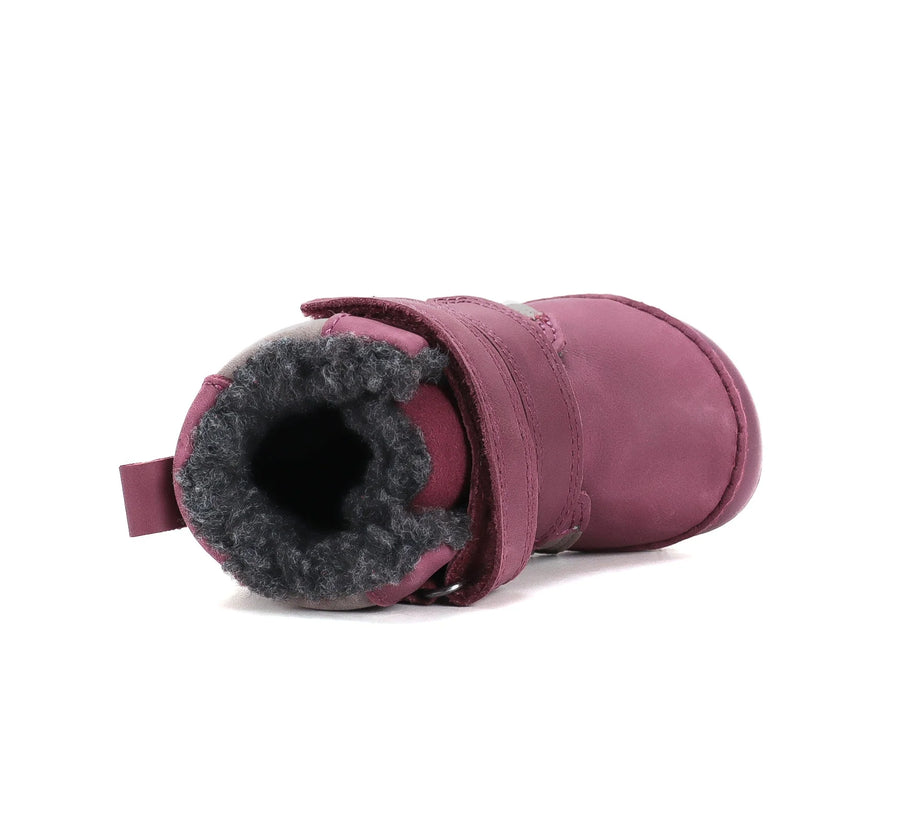 D.D.step Girl Barefoot Winter Boots / pink- grey / (W070-62495C)
