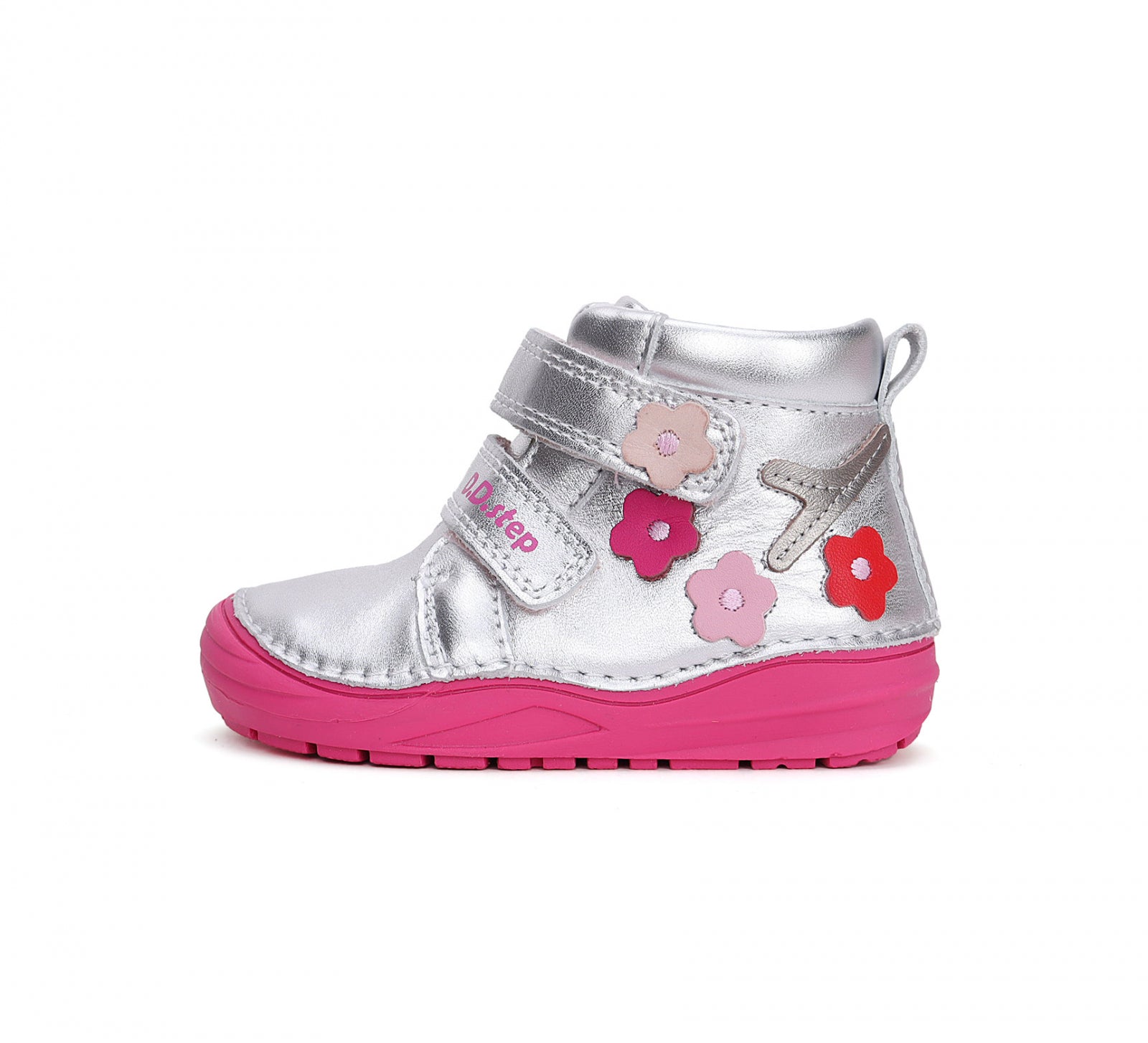 D.D. Step Girls First Steps Water-Repellent Boots – Silver