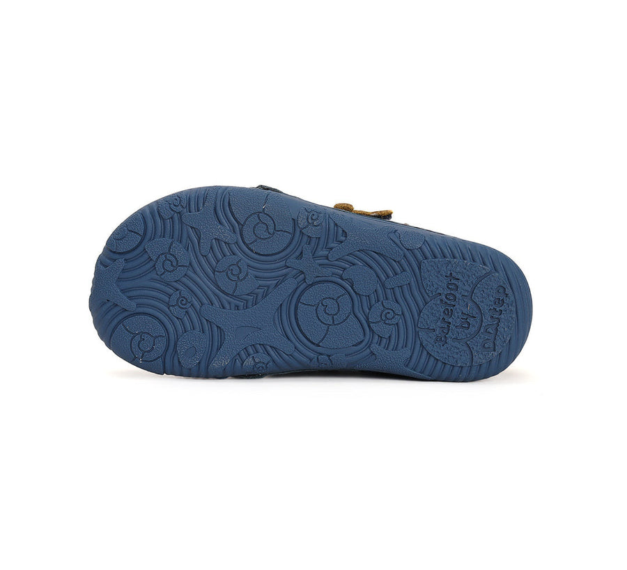 D.D.step boys leather/ barefoot/ first step shoes/ Bermuda Blue S073-41369M_3254.jpg