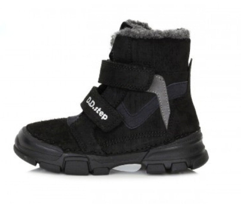 D.D.step leather girls boots /warm lining/ Black W056-310AL_2513.jpg
