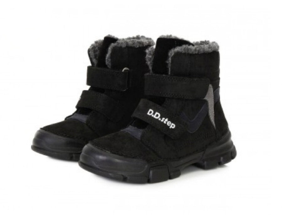 D.D.step leather girls boots /warm lining/ Black W056-310AL_2514.jpg