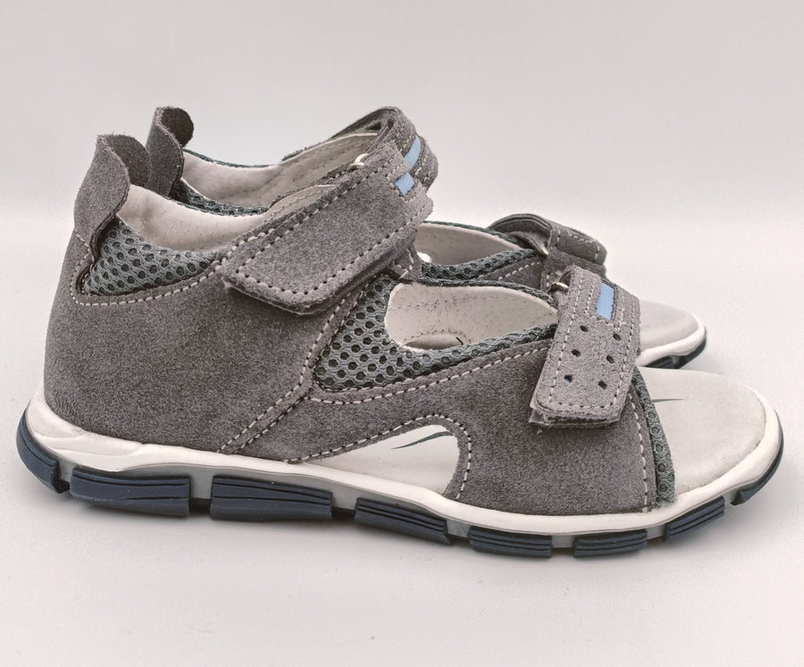 RenBut Boys leather sandals in Grey/Blue_3825.jpg