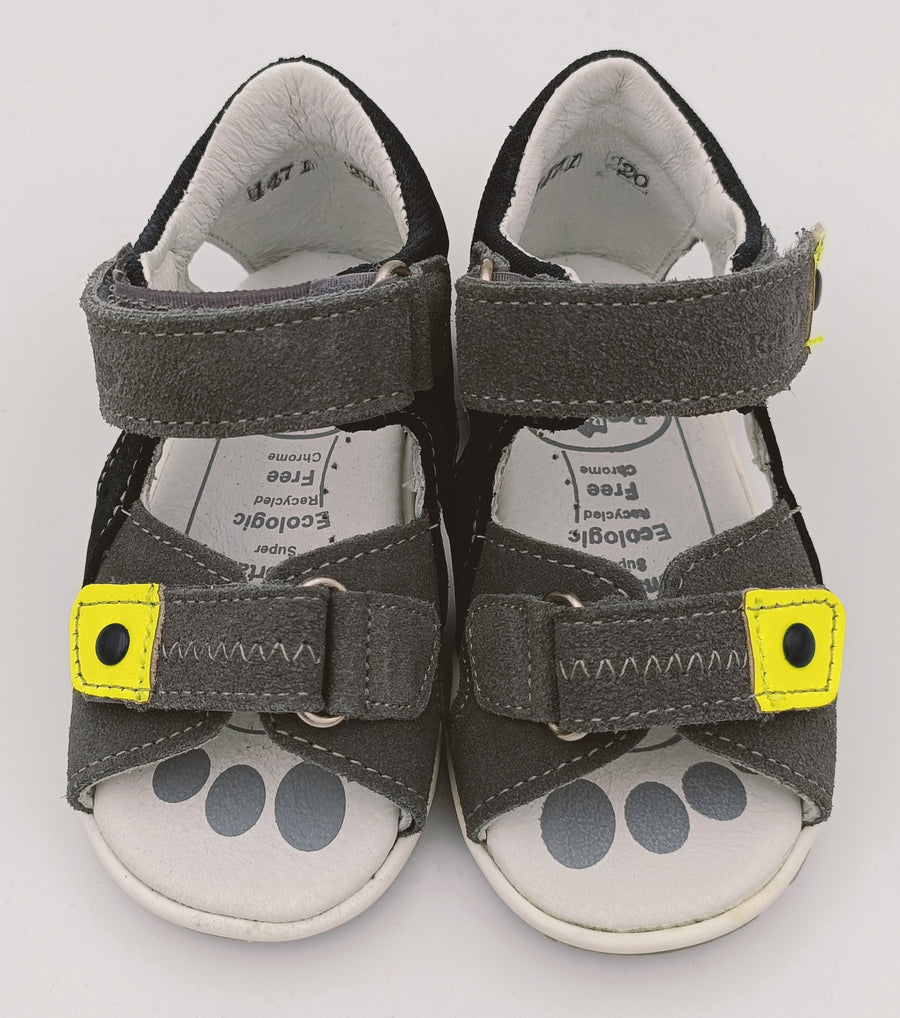 RenBut Boys leather sandals in Navy/Grey/Bright Yellow_3788.jpg