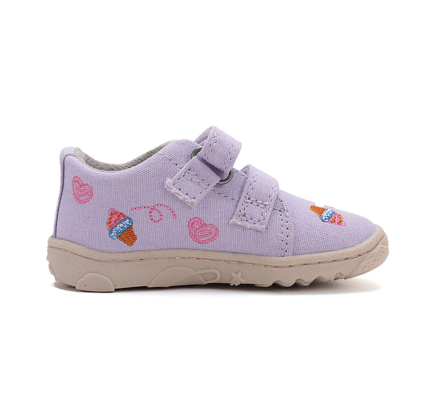 D.D.step girls canvas/ barefoot/ water-repellence/ Mauve C077-51663B