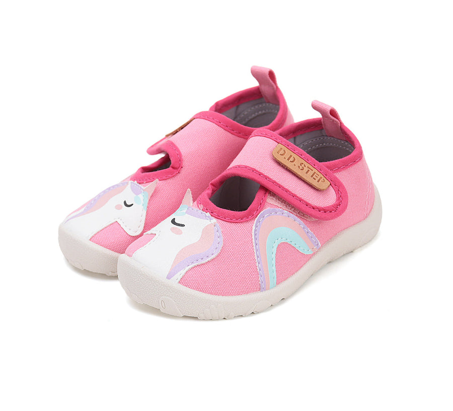 D.D.step girls canvas/ barefoot/ water-repellence/ Pink C086-51838M