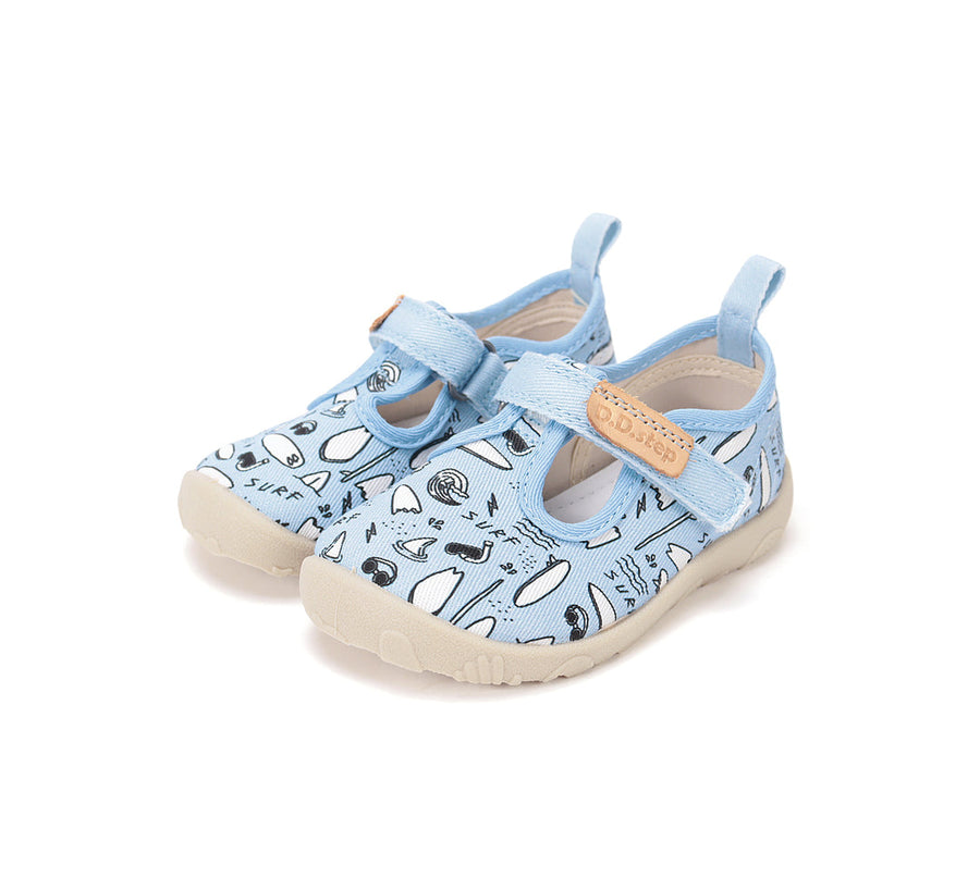 D.D.step Boys canvas/ barefoot/water-repellence/Blue/C086-61137A