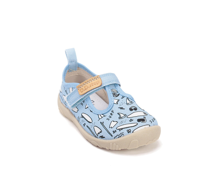D.D.step Boys canvas/ barefoot/water-repellence/Blue/C086-61137A