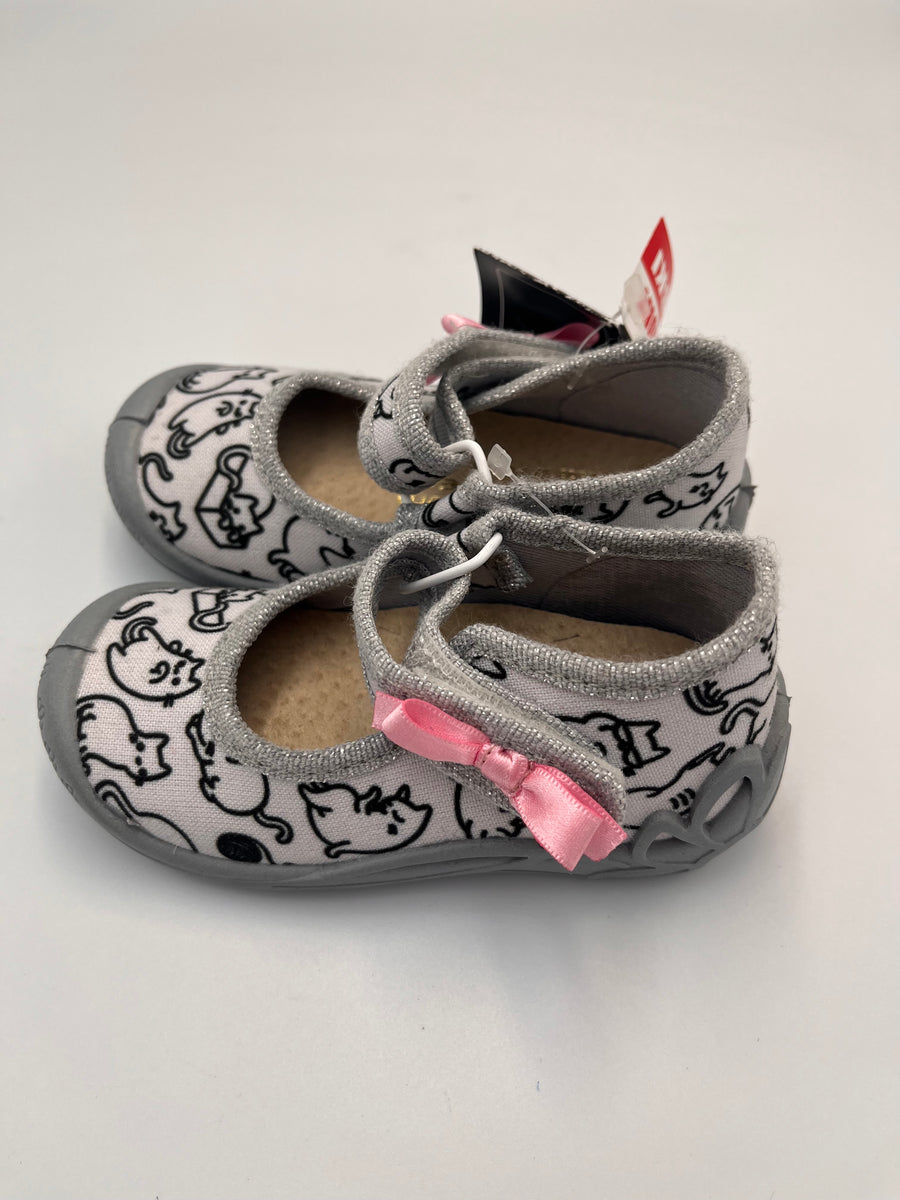 3f Slippers, girls /first steps grey slippers