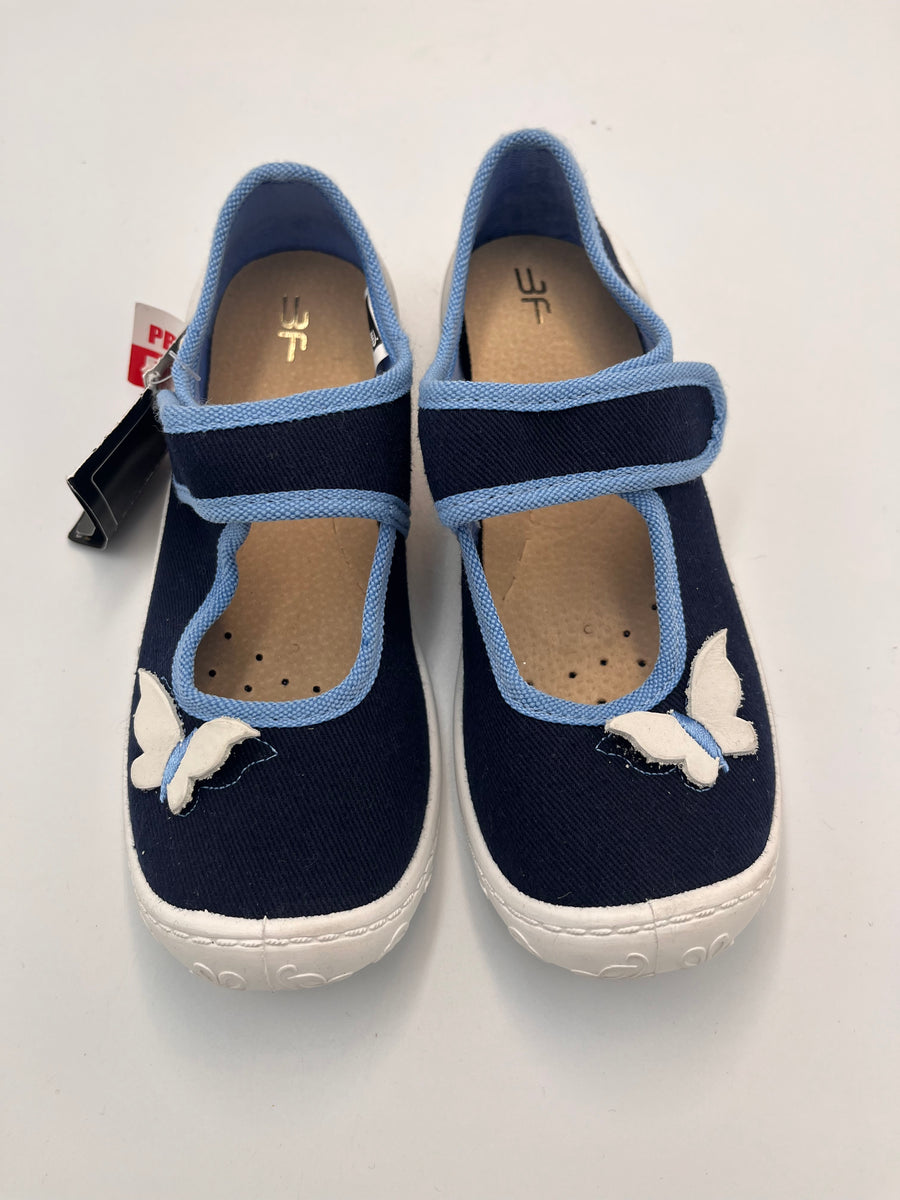 3f Slippers, girls /first steps navy blue slippers