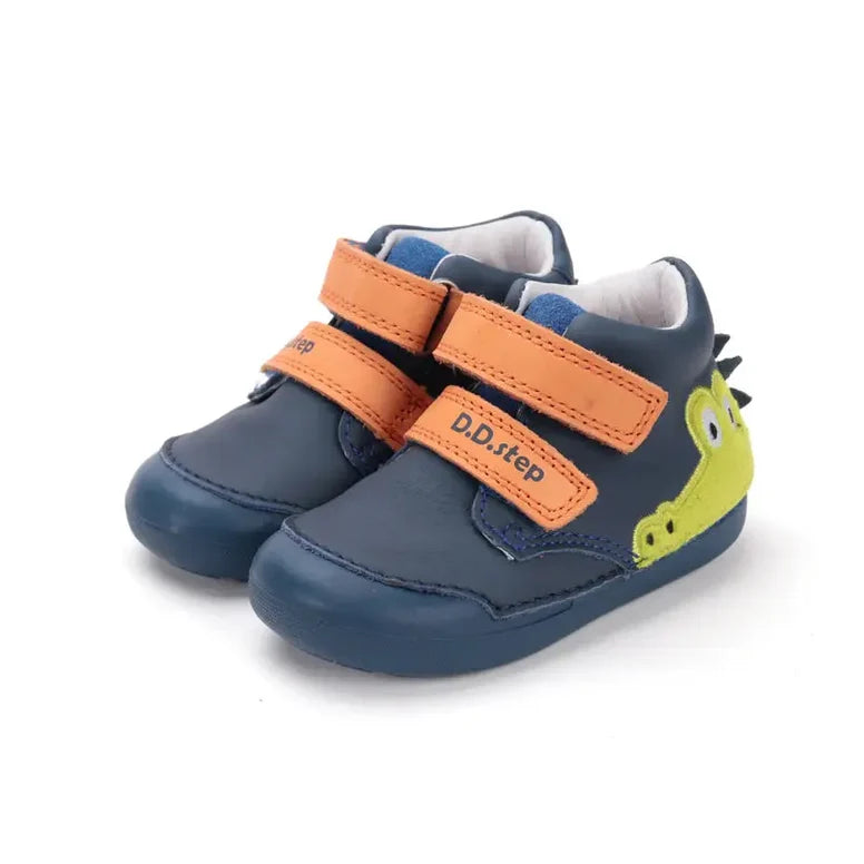 D.D. Step Boys First Steps First Step Leather Shoes – Blue – view 7