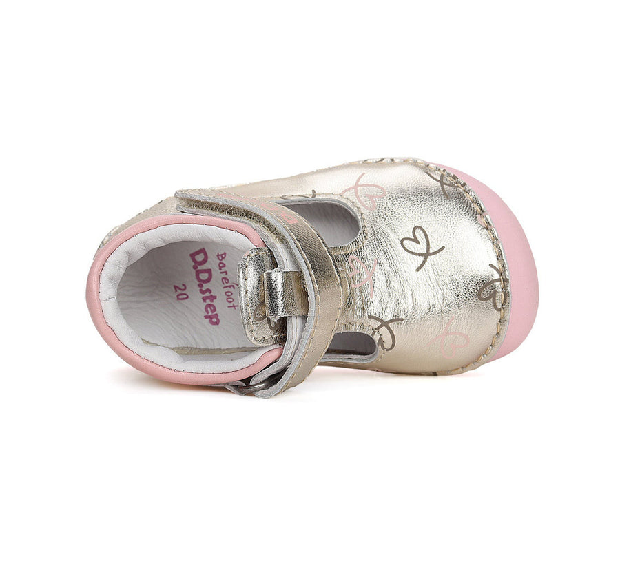 D.D.step girls barefoot/ first steps sandals /Champagne H070-41464D_3423.jpg