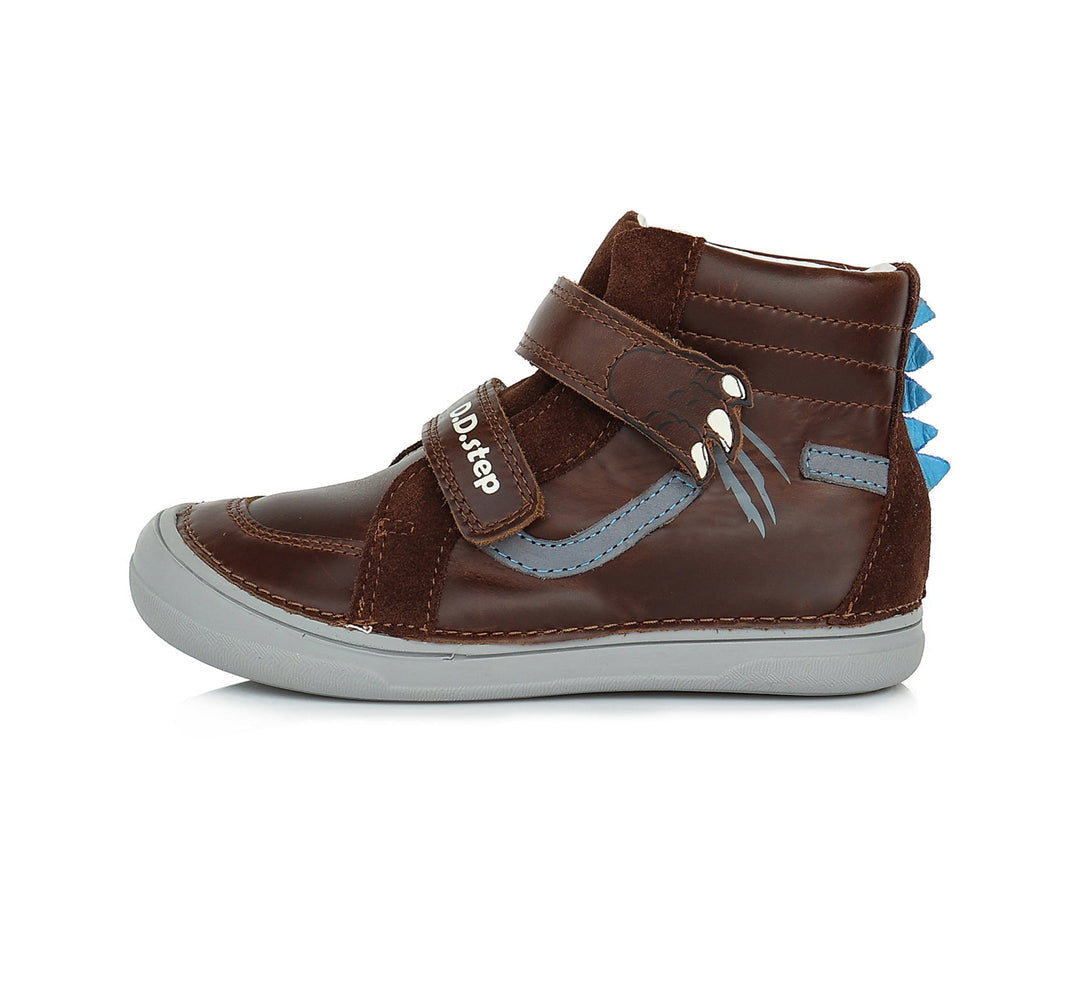 D.D.step boys leather/ water-repellence boots/ Chocolate A078-610A_3352.jpg