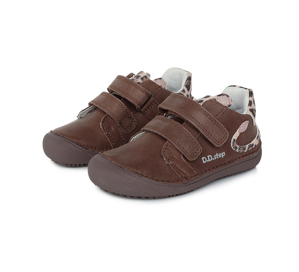 D.D.step girls barefoot leather shoes /Chocolate S063-395CM_2309.jpg