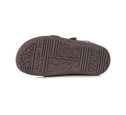 D.D.step girls barefoot leather shoes /Chocolate S063-395CM_2314.jpg