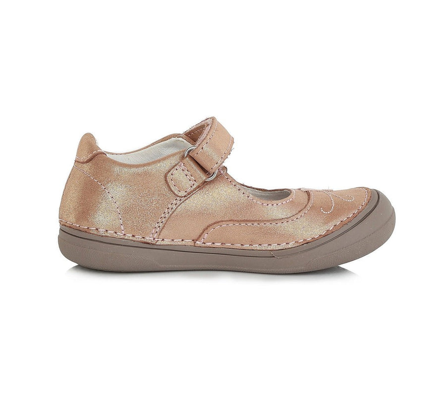 D.D.step girls leather ballerinas /Cream H078-383AM_115.jpg