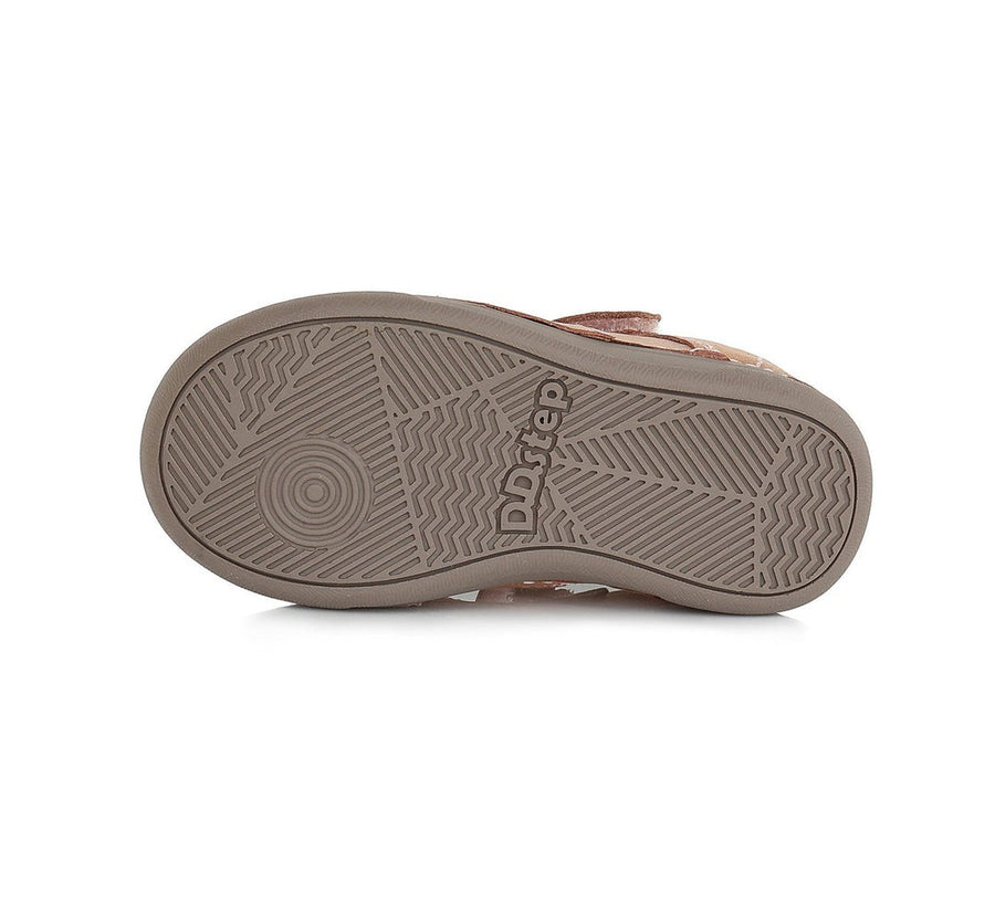 D.D.step girls leather ballerinas /Cream H078-383AM_117.jpg