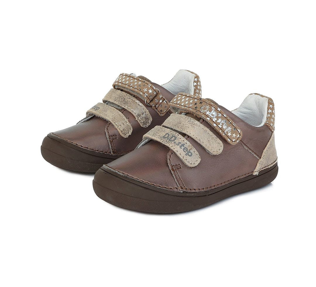 D.D.step Girls leather shoes in Bronze colour._382.jpg