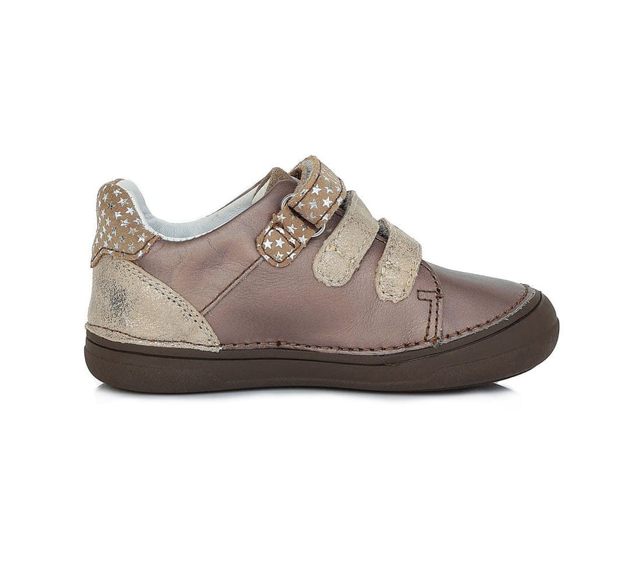 D.D.step Girls leather shoes in Bronze colour._384.jpg