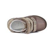 D.D.step Girls leather shoes in Bronze colour._385.jpg