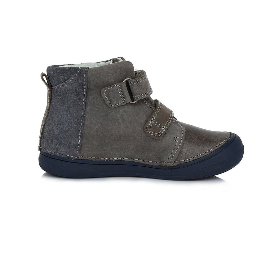 D.D.step boys leather  water-repellence boots A078-539BM Grey_1986.jpg