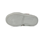 D.D.step girls leather Ballerinas in Silver, flower detail H078-177BM_111.jpg