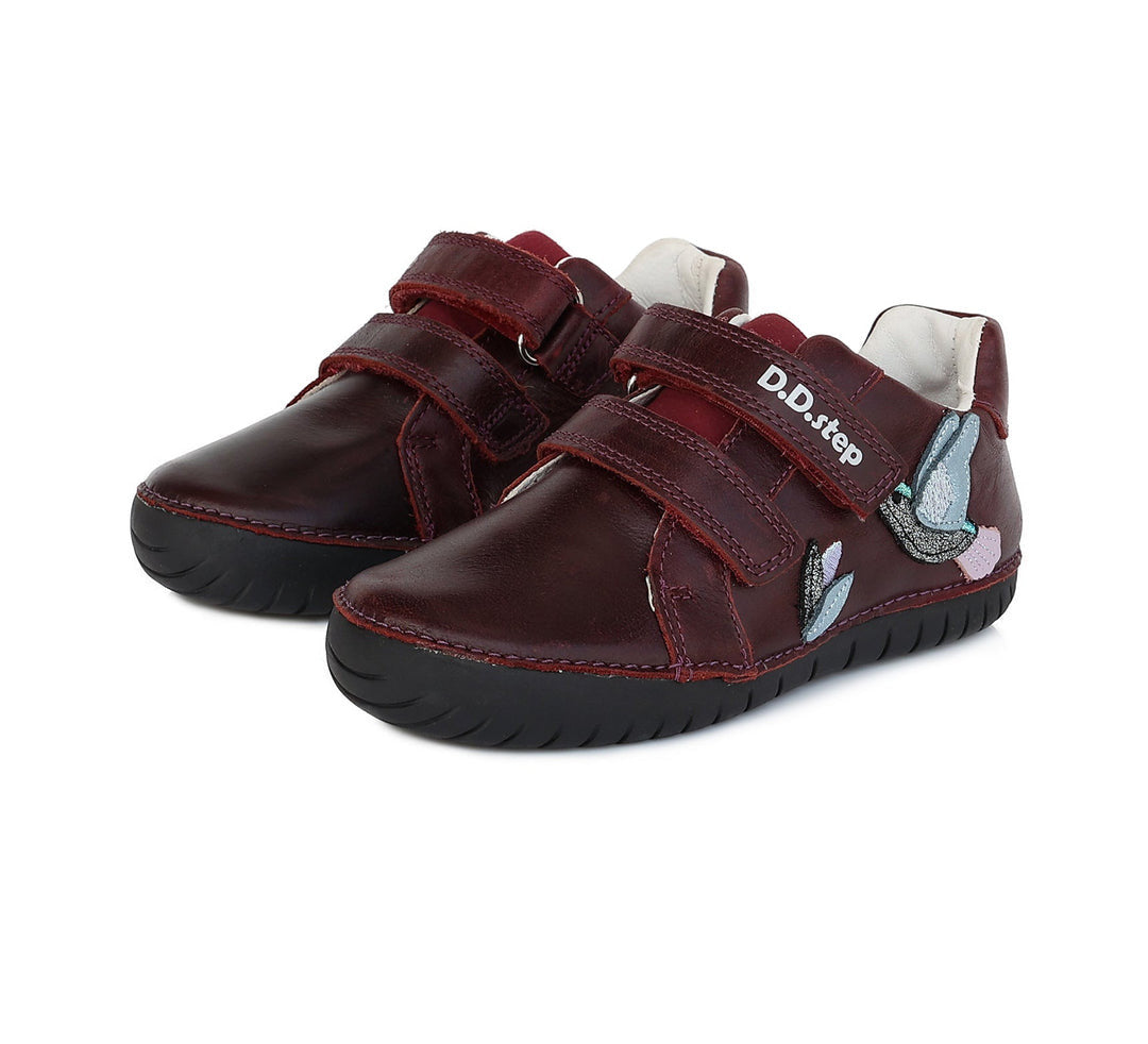D.D.step girls leather shoes, colour raspberry S050-674A_1939.jpg