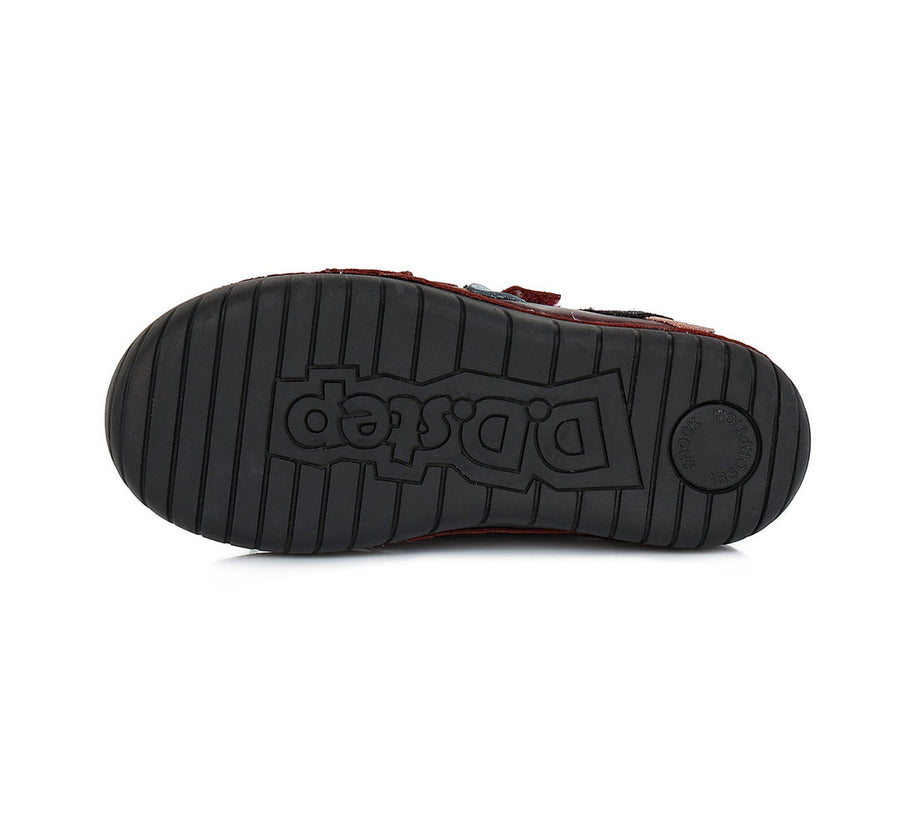 D.D.step girls leather shoes, colour raspberry S050-674A_1944.jpg
