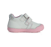 D.D.step leather girls shoes white,  clouds detail S066-383_339.jpg