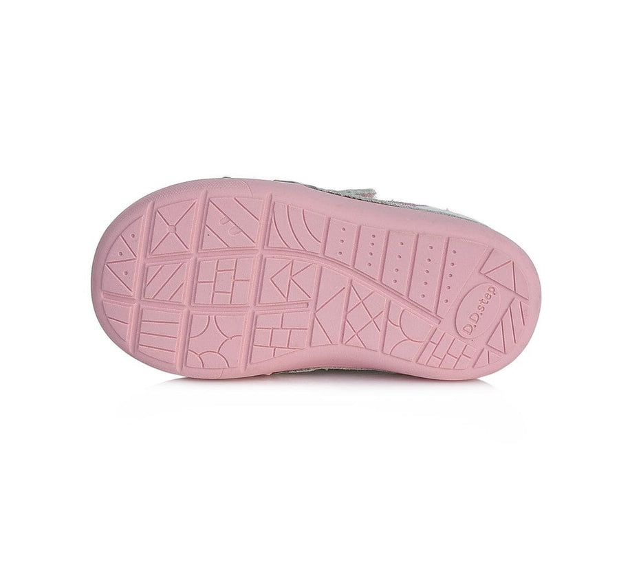 D.D.step leather girls shoes white,  clouds detail S066-383_343.jpg