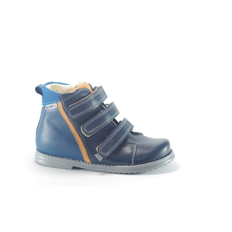 ANI-BUT /  WITH A STIFFED HEEL AND WITH A TE-POR MEMBRANE (WATERPROOF) / VELCRO WITH A THOMAS HEEL / NAVY BLUE-BLUE (246)