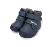 D.D. Step Boys First Steps Water Repellent Fur Boots – Royal Blue – view 2