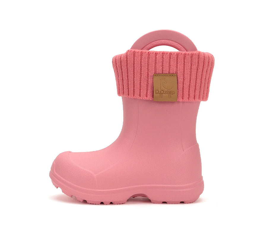 D.D.step Wellies/ Lightweight/ removable warm socks/ handles/ water lily pink/ (I106-52697)