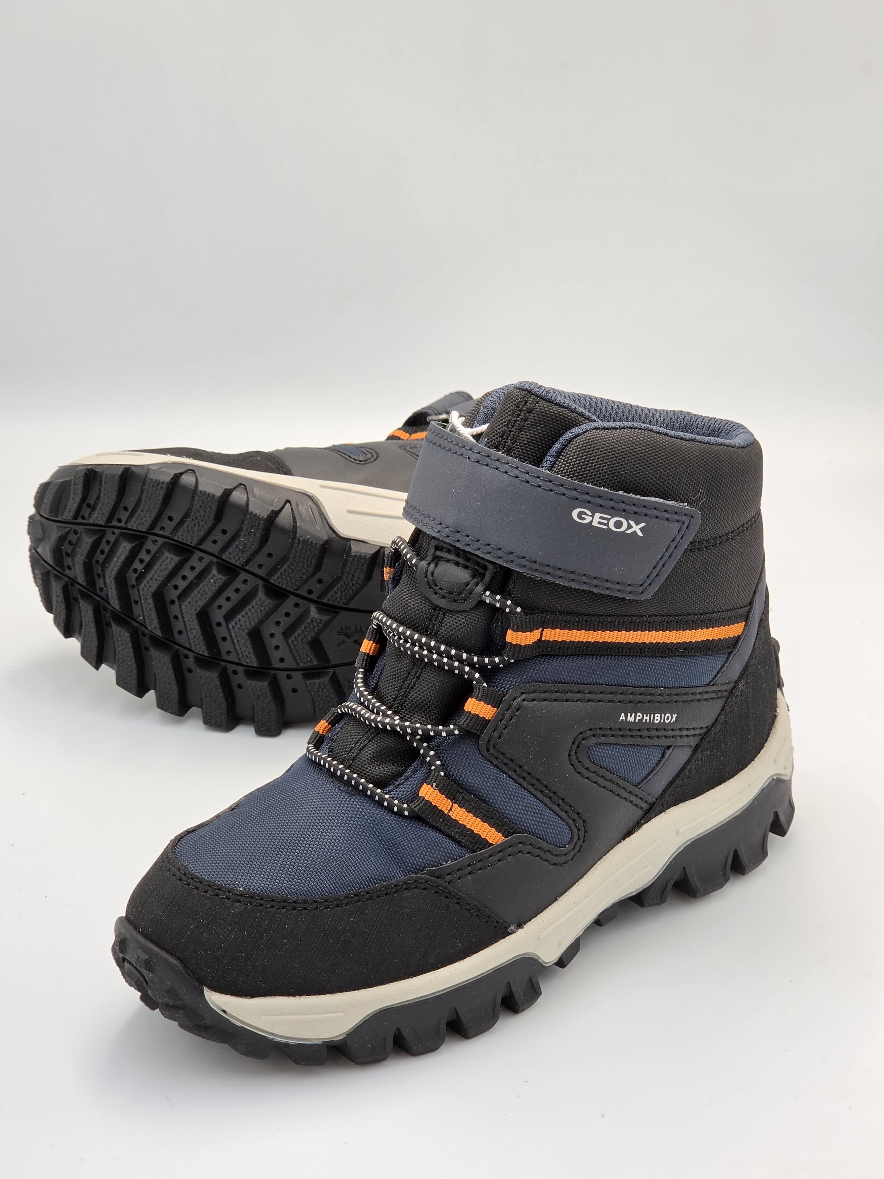 GEOX J Himalaya Boys / Waterproof High Boots/ Navy-Orange (J46FRD 050FU C0659)