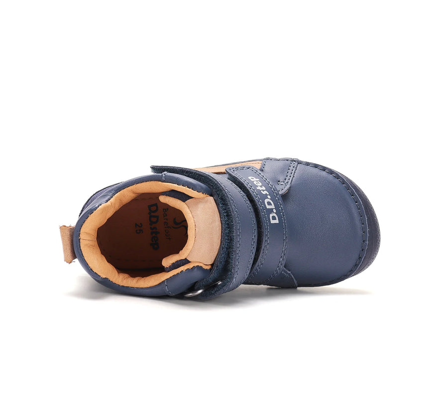 D.D. Step Boys Barefoot Leather Boots – Water Repellent – Royal Blue – view 5