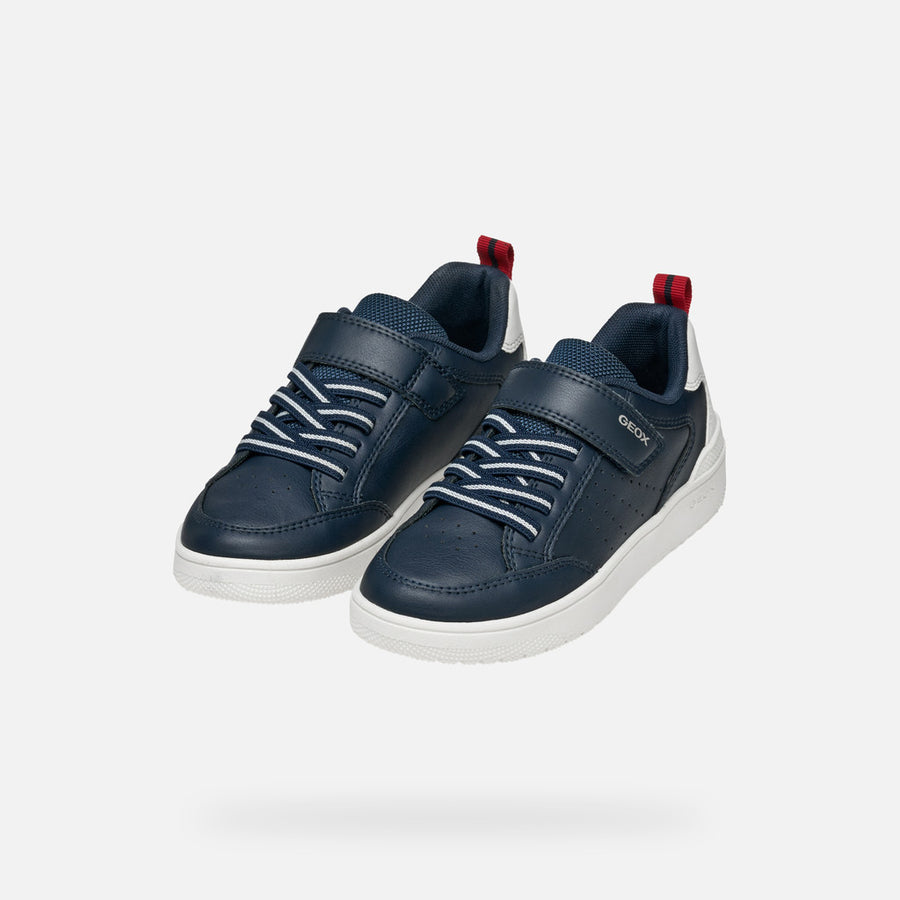 GEOX J WASHIBA A Boy Low Top Sneakers/Navy-white/(J45LQA  05411  C4211)
