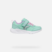 Geox Girl's Sneakers J SPRINTYE G.B-MESH+GEOBUCK-WATERSEA/PINK (J36FWB 01454 C3BE8)