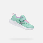 Geox Girl's Sneakers J SPRINTYE G.B-MESH+GEOBUCK-WATERSEA/PINK (J36FWB 01454 C3BE8)