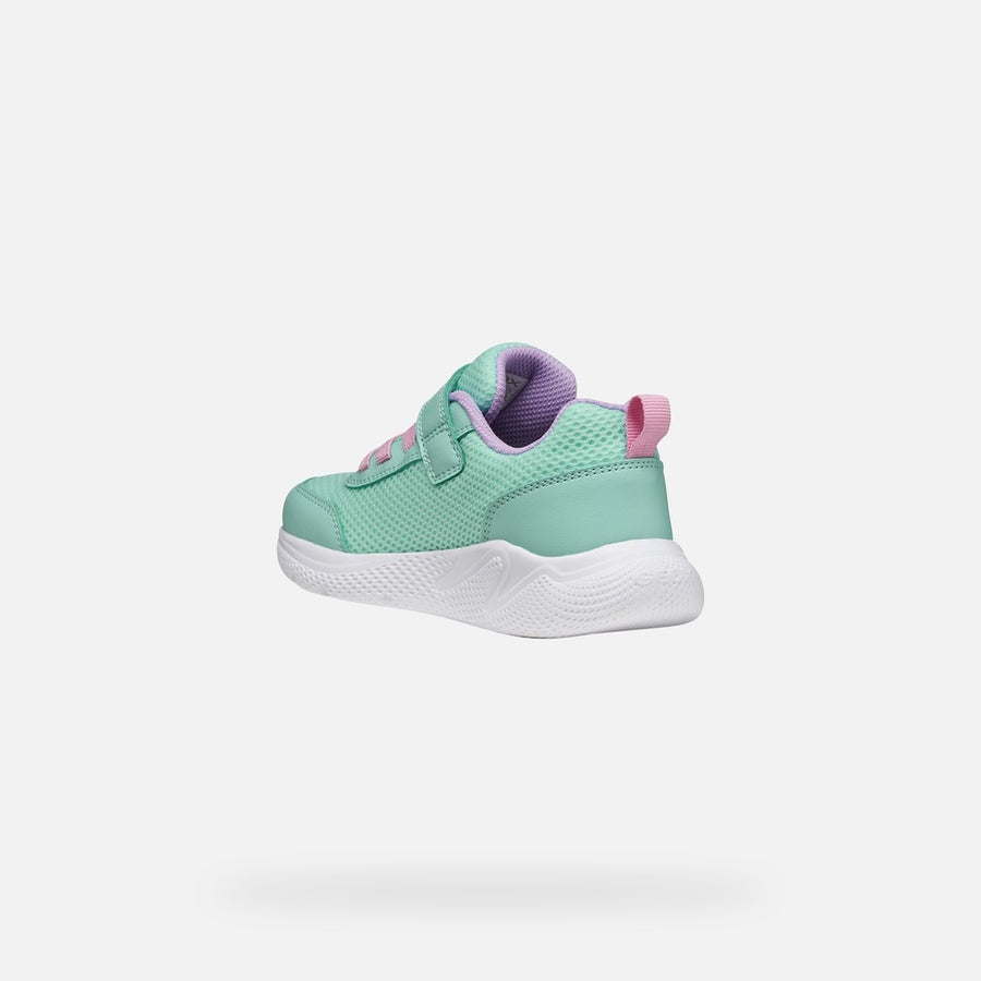 Geox Girl's Sneakers J SPRINTYE G.B-MESH+GEOBUCK-WATERSEA/PINK (J36FWB 01454 C3BE8)