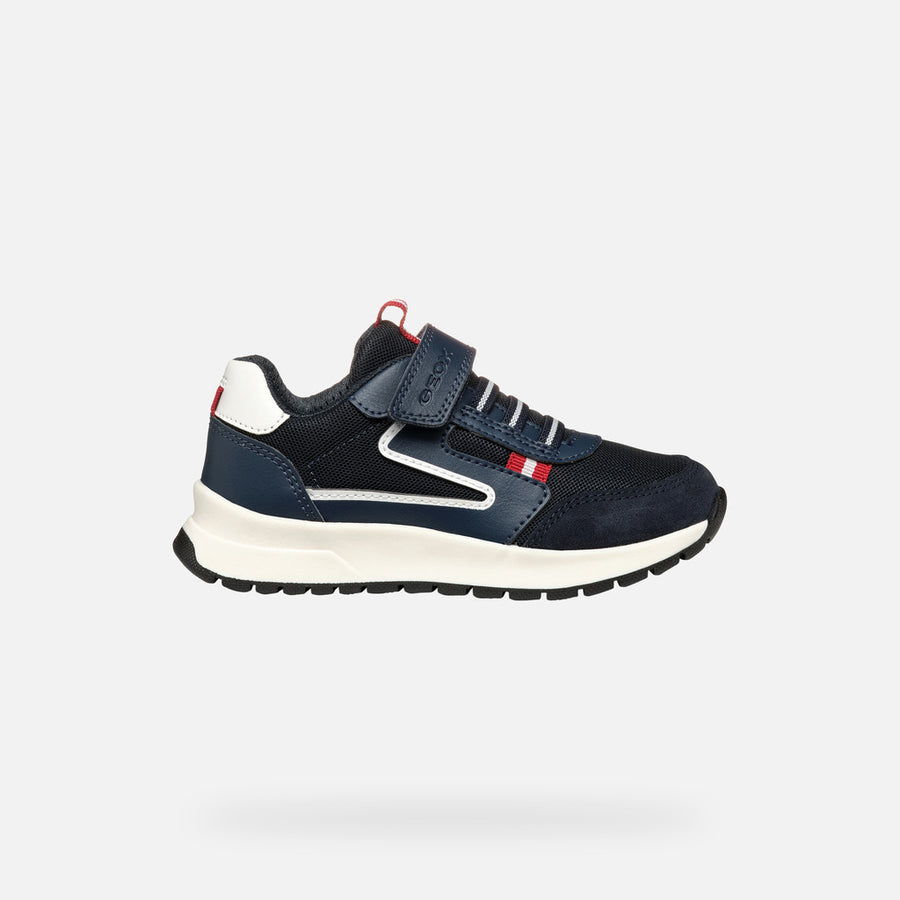 GEOX J.Brizee.Boy Low Top Sneakers/Navy/DK Red (J36GMA)
