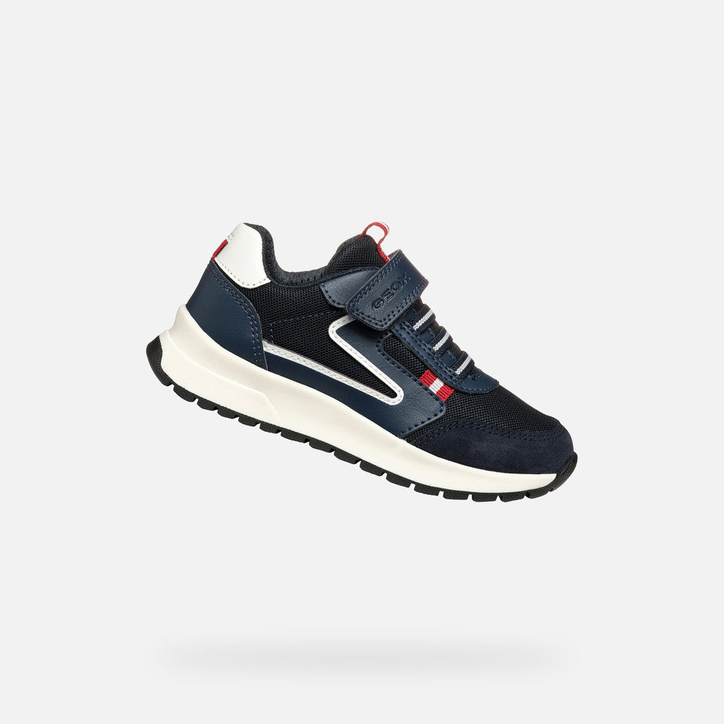 GEOX J.Brizee.Boy Low Top Sneakers/Navy/DK Red (J36GMA)