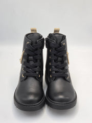 Geox Casey Girl boots / Black-Light Gold (J6620G 000BC C9258)