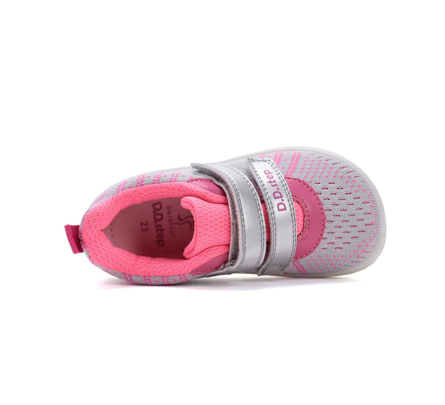 D.D.step girls lightweight runners /barefoot /Light Grey F093-51399E