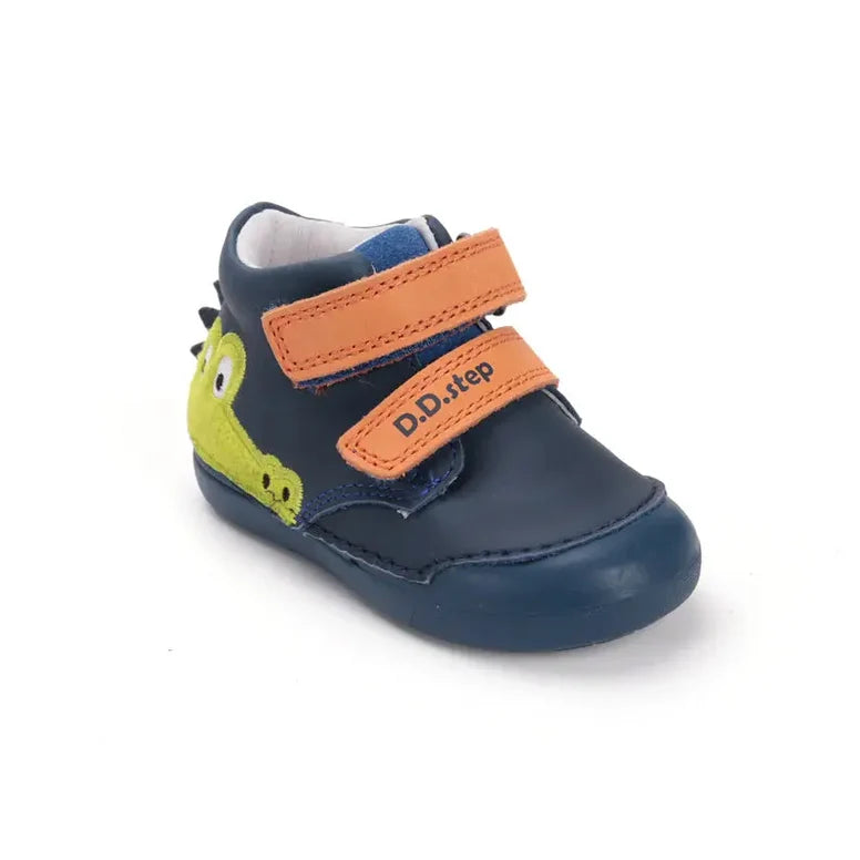 D.D. Step Boys First Steps First Step Leather Shoes – Blue – view 6