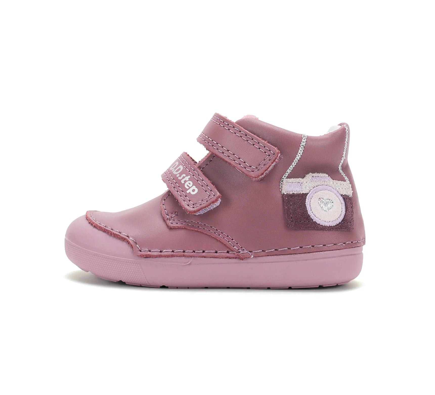 D.D. Step Girls First Steps Shoes – water repellent – Grape color