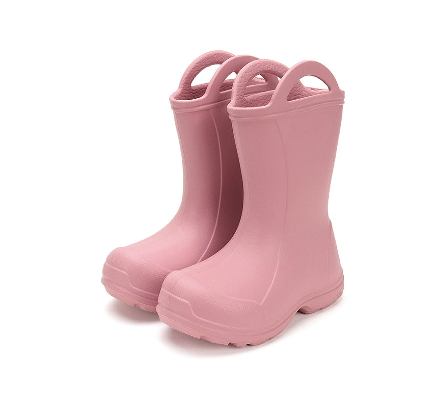 D.D.step Wellies/ Lightweight/ removable warm socks/ handles/ water lily pink/ (I106-52697)