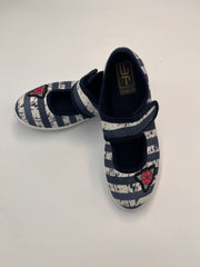 3f Slippers, girls /first steps/ blue- white slippers