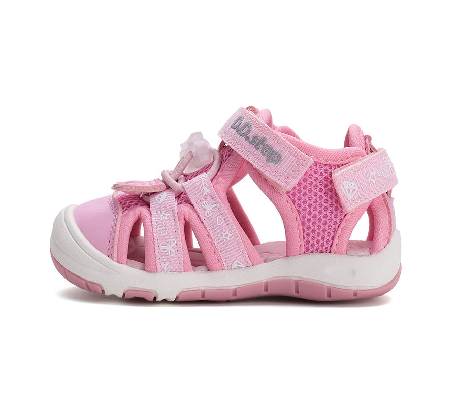 D.D.step girls Sandals Quick dry/Dark Pink(G065-51748C)