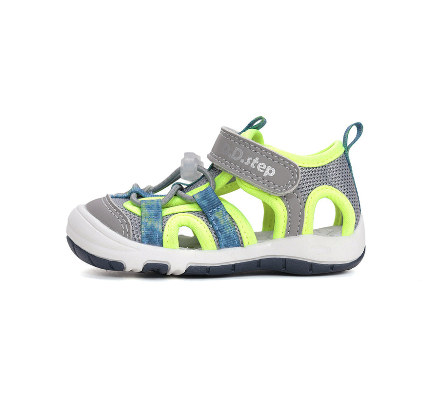 D.D.step boys sandals Quick Dry/Grey/Green (G065-61599)
